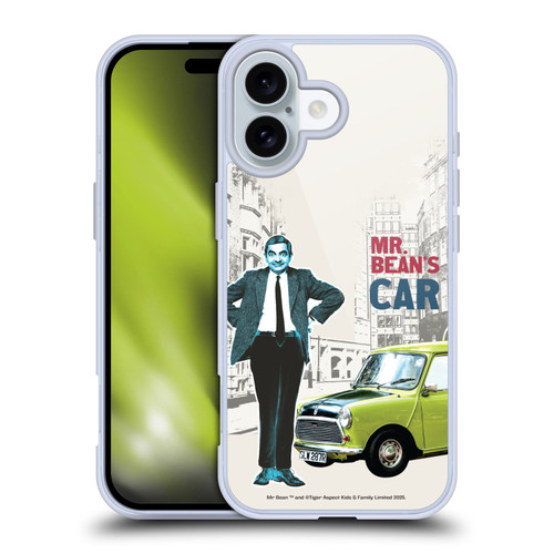 Mr. Bean London Art With Car Soft Gel Case for Apple iPhone 16