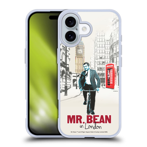 Mr. Bean London Art In London Soft Gel Case for Apple iPhone 16