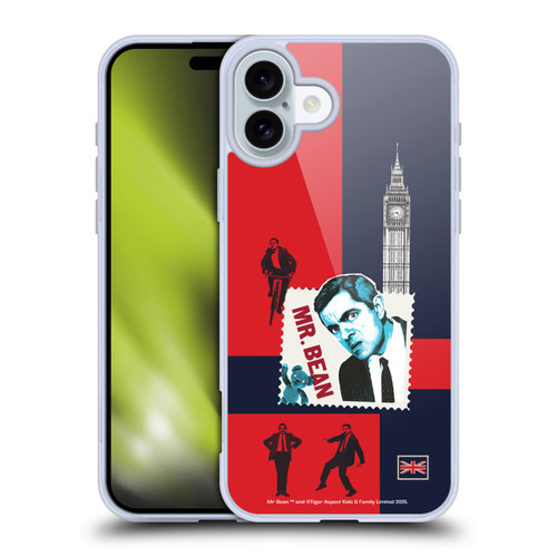 Mr. Bean London Art UK Art Soft Gel Case for Apple iPhone 16 Plus