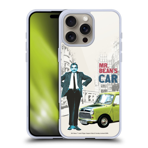 Mr. Bean London Art With Car Soft Gel Case for Apple iPhone 16 Pro Max