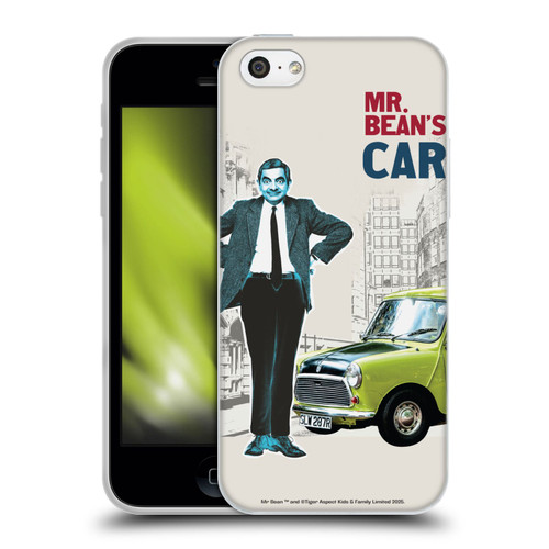 Mr. Bean London Art With Car Soft Gel Case for Apple iPhone 5c