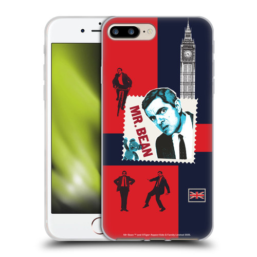 Mr. Bean London Art UK Art Soft Gel Case for Apple iPhone 7 Plus / iPhone 8 Plus