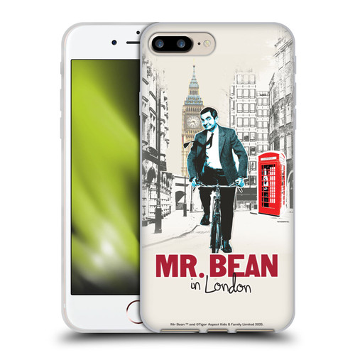 Mr. Bean London Art In London Soft Gel Case for Apple iPhone 7 Plus / iPhone 8 Plus