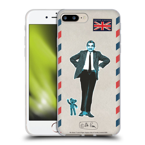 Mr. Bean London Art Postcard Soft Gel Case for Apple iPhone 7 Plus / iPhone 8 Plus