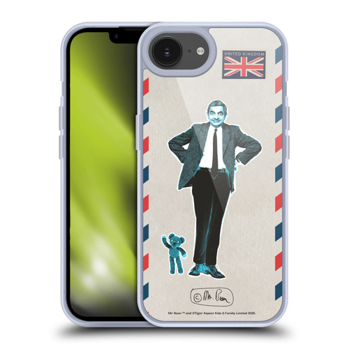 Mr. Bean London Art Postcard Soft Gel Case for Apple iPhone 16e