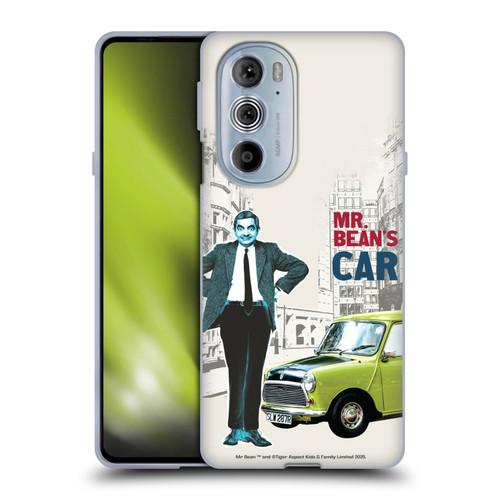 Mr. Bean London Art With Car Soft Gel Case for Motorola Edge X30