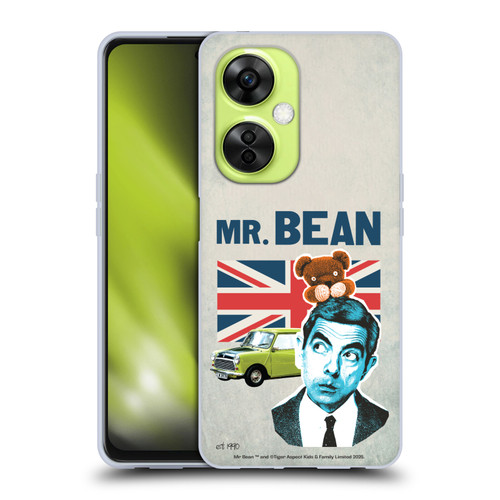Mr. Bean London Art With Teddy Soft Gel Case for OnePlus Nord CE 3 Lite 5G
