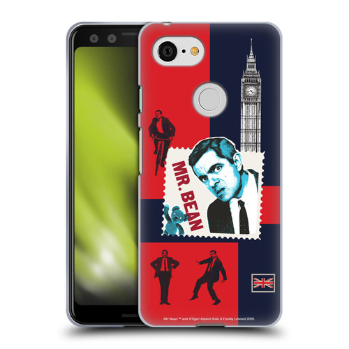 Mr. Bean London Art UK Art Soft Gel Case for Google Pixel 3
