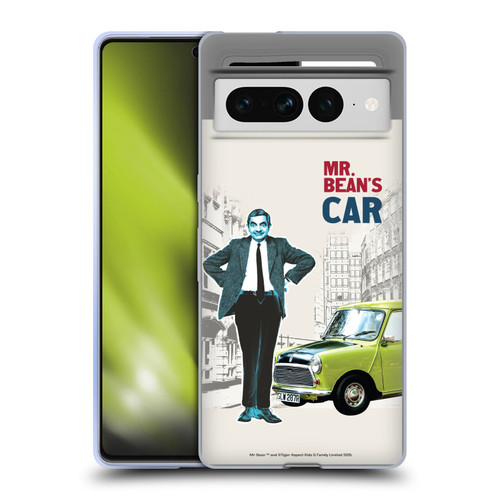 Mr. Bean London Art With Car Soft Gel Case for Google Pixel 7 Pro