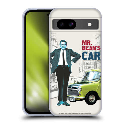 Mr. Bean London Art With Car Soft Gel Case for Google Pixel 8a