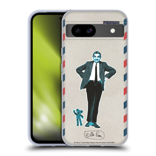 Mr. Bean London Art Postcard Soft Gel Case for Google Pixel 8a