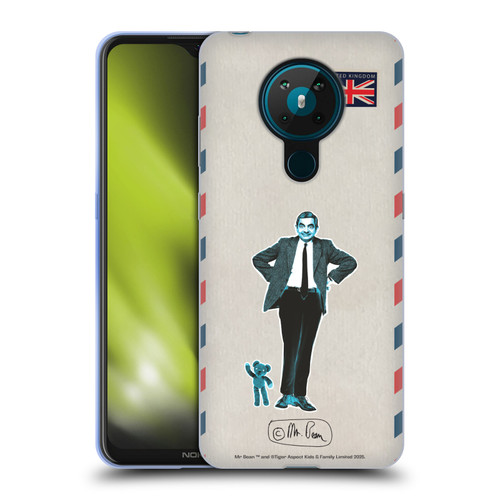 Mr. Bean London Art Postcard Soft Gel Case for Nokia 5.3