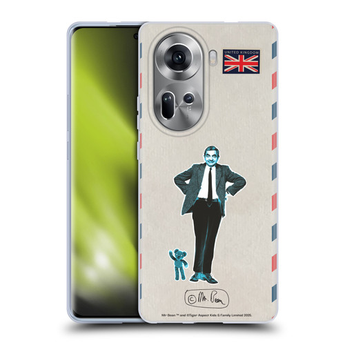 Mr. Bean London Art Postcard Soft Gel Case for OPPO Reno11