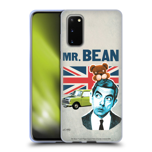 Mr. Bean London Art With Teddy Soft Gel Case for Samsung Galaxy S20 / S20 5G