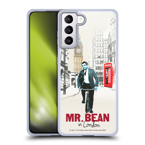 Mr. Bean London Art In London Soft Gel Case for Samsung Galaxy S21+ 5G