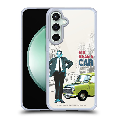 Mr. Bean London Art With Car Soft Gel Case for Samsung Galaxy S23 FE 5G