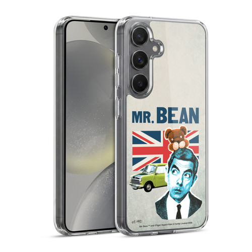 Mr. Bean London Art With Teddy Soft Gel Case for Samsung Galaxy S24 5G & MagSafe