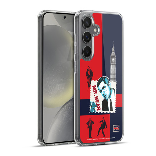 Mr. Bean London Art UK Art Soft Gel Case for Samsung Galaxy S24+ 5G & MagSafe