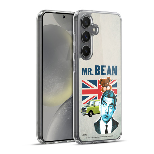 Mr. Bean London Art With Teddy Soft Gel Case for Samsung Galaxy S24+ 5G & MagSafe