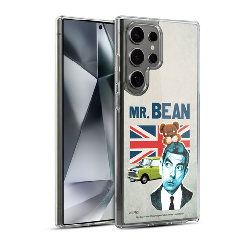 Mr. Bean London Art With Teddy Soft Gel Case for Samsung Galaxy S24 Ultra 5G & MagSafe