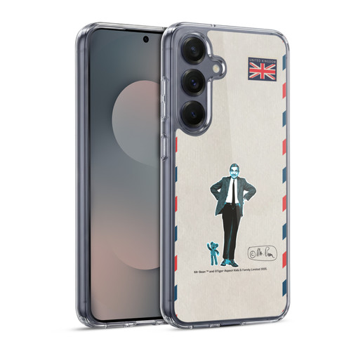 Mr. Bean London Art Postcard Soft Gel Case for Samsung Galaxy S25 & MagSafe