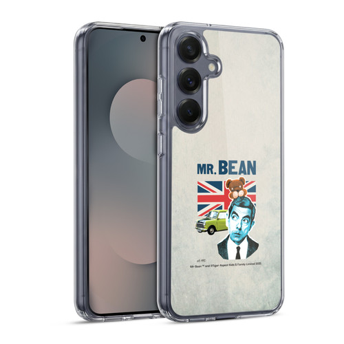 Mr. Bean London Art With Teddy Soft Gel Case for Samsung Galaxy S25 & MagSafe