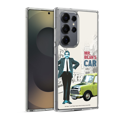 Mr. Bean London Art With Car Soft Gel Case for Samsung Galaxy S25 Ultra & MagSafe