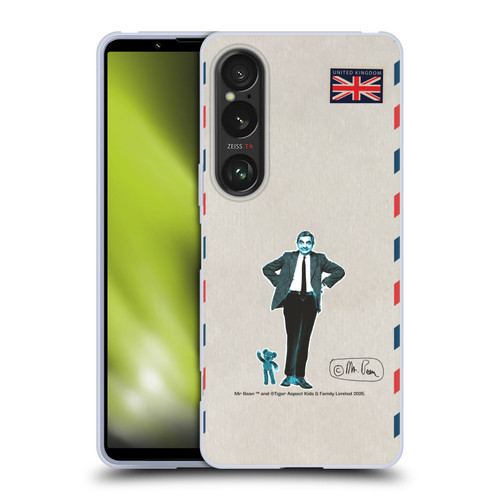 Mr. Bean London Art Postcard Soft Gel Case for Sony Xperia 1 VI 5G