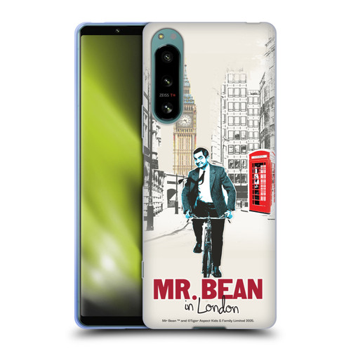 Mr. Bean London Art In London Soft Gel Case for Sony Xperia 5 IV Mr. Bean London Art In London Soft Gel Case for Sony Xperia 5 IV