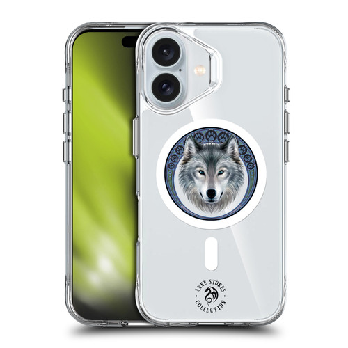 Anne Stokes Mixed Fantasy Art Wolf Head SHOCKPROOF BUMPER CASE COMPATIBLE WITH Apple iPhone 16 & MAGSAFE