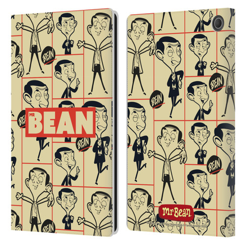Mr. Bean: The Animated Series Graphic Art Collage Leather Book Wallet Case Cover For Amazon Fire Max 11 2023