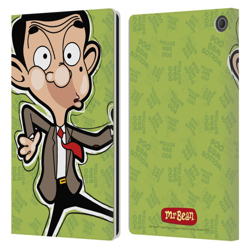 Mr. Bean: The Animated Series Graphic Art Face Leather Book Wallet Case Cover For Amazon Fire Max 11 2023