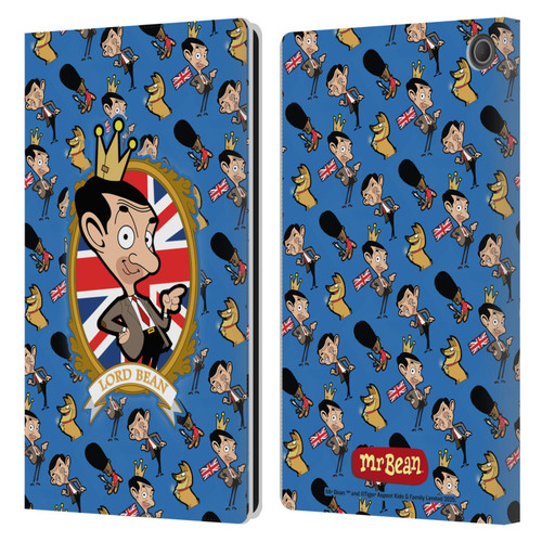 Mr. Bean: The Animated Series Graphic Art Royal Bean Leather Book Wallet Case Cover For Amazon Fire Max 11 2023