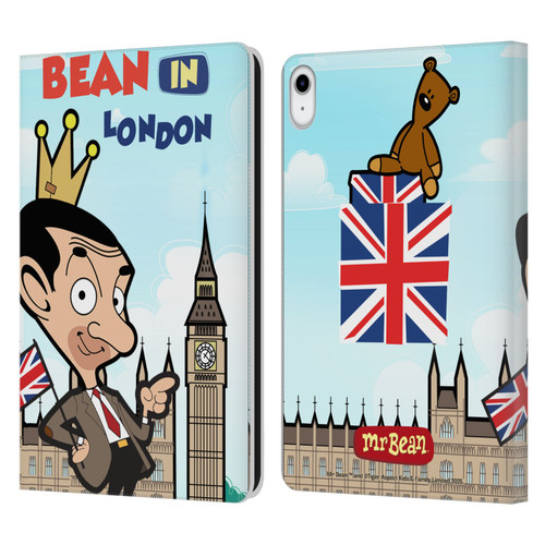 Mr. Bean: The Animated Series Graphic Art Bean In London Leather Book Wallet Case Cover For Apple iPad 10.9 2022/2025 Mr. Bean: The Animated Series Graphic Art Bean In London Leather Book Wallet Case Cover For Apple iPad 10.9 2022/2025
