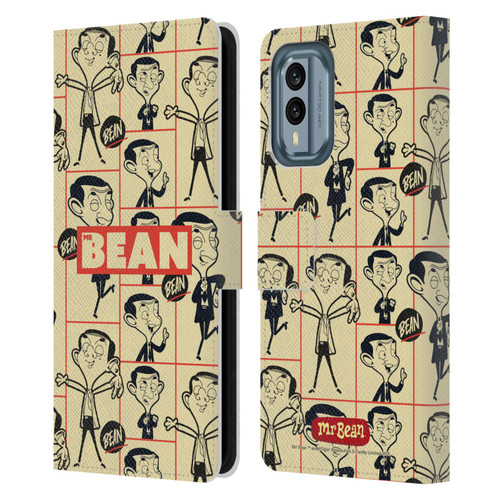Mr. Bean: The Animated Series Graphic Art Collage Leather Book Wallet Case Cover For Nokia X30