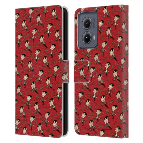 Mr. Bean: The Animated Series Graphic Art Teddy Pattern Leather Book Wallet Case Cover For Motorola Edge (2024)
