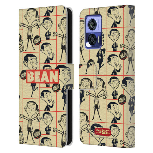 Mr. Bean: The Animated Series Graphic Art Collage Leather Book Wallet Case Cover For Motorola Edge 30 Neo 5G