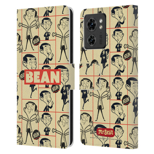 Mr. Bean: The Animated Series Graphic Art Collage Leather Book Wallet Case Cover For Motorola Moto Edge 40/Edge (2023)