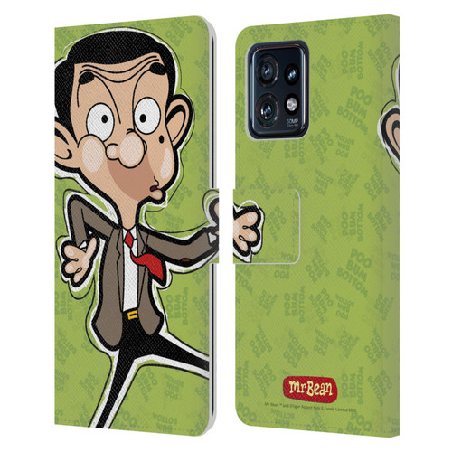 Mr. Bean: The Animated Series Graphic Art Face Leather Book Wallet Case Cover For Motorola Moto Edge 40 Pro/Plus 2023
