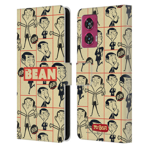 Mr. Bean: The Animated Series Graphic Art Collage Leather Book Wallet Case Cover For Motorola Edge 50 Fusion