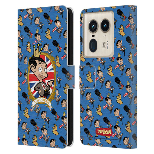 Mr. Bean: The Animated Series Graphic Art Royal Bean Leather Book Wallet Case Cover For Motorola Edge 50 Ultra/X50 Ultra