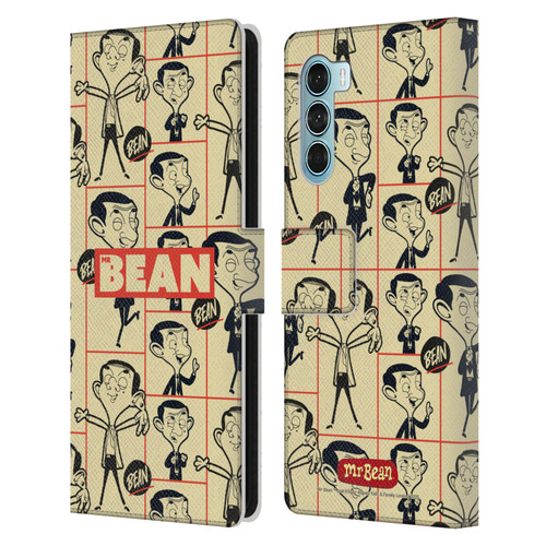 Mr. Bean: The Animated Series Graphic Art Collage Leather Book Wallet Case Cover For Motorola Edge S30 / Moto G200 5G