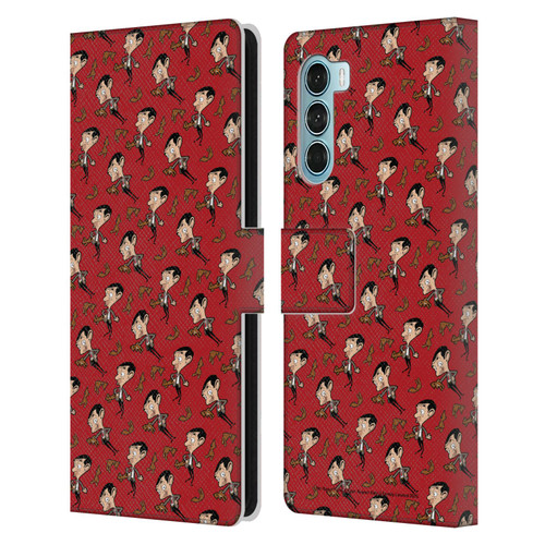 Mr. Bean: The Animated Series Graphic Art Teddy Pattern Leather Book Wallet Case Cover For Motorola Edge S30 / Moto G200 5G