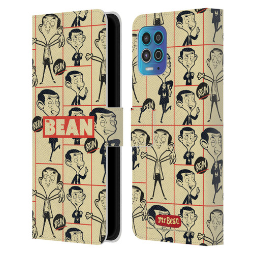Mr. Bean: The Animated Series Graphic Art Collage Leather Book Wallet Case Cover For Motorola Moto G100