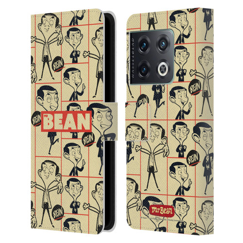 Mr. Bean: The Animated Series Graphic Art Collage Leather Book Wallet Case Cover For OnePlus 10 Pro