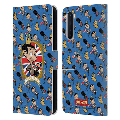 Mr. Bean: The Animated Series Graphic Art Royal Bean Leather Book Wallet Case Cover For OnePlus Nord 5G
