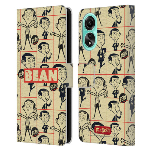 Mr. Bean: The Animated Series Graphic Art Collage Leather Book Wallet Case Cover For OPPO A78 4G