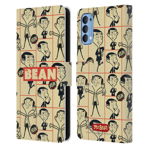 Mr. Bean: The Animated Series Graphic Art Collage Leather Book Wallet Case Cover For OPPO Reno 4 5G