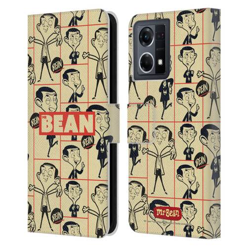 Mr. Bean: The Animated Series Graphic Art Collage Leather Book Wallet Case Cover For OPPO Reno8 4G