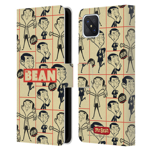Mr. Bean: The Animated Series Graphic Art Collage Leather Book Wallet Case Cover For OPPO Reno4 Z 5G
